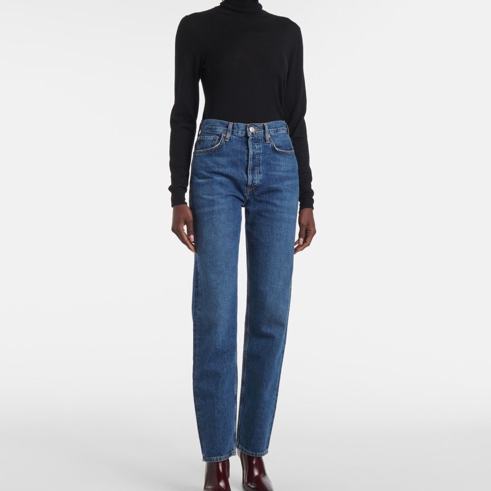 Agolde 90's Pinch Waist High-Rise Straight Jeans